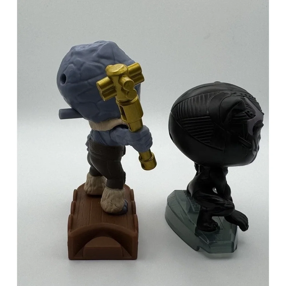 Marvel McDonald's Happy Meal Toys 2022 Black Panther & Korg Figures Lot of 2